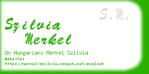 szilvia merkel business card